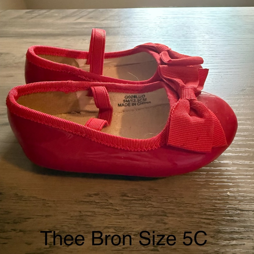 Charming Red Kids Dress Shoes